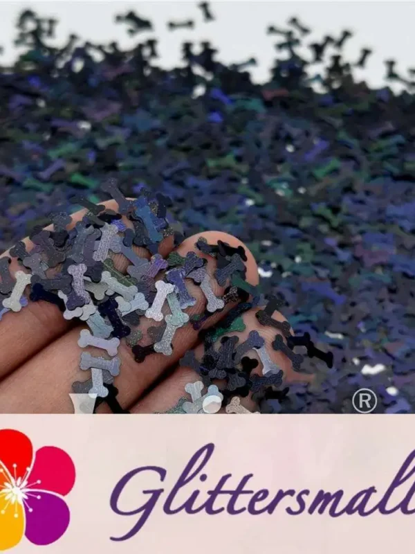 IMG_20210413_155708.webp 6mm Holographic Black Bone Shaped Glitter LB01000