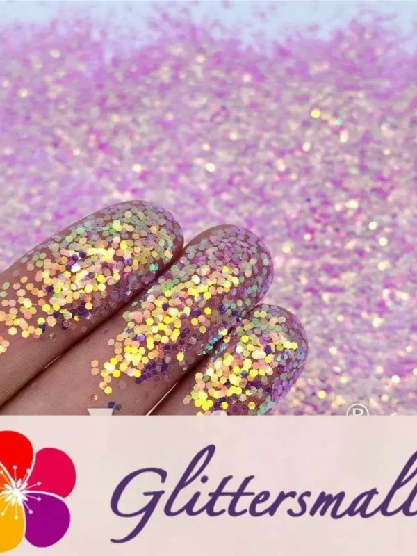 1mm Rose Pink High Brightness Iridescent Glitter FC339A