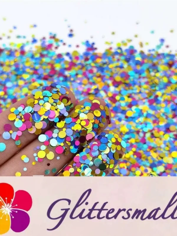 1/2/3MM Round Shaped Custom Mixed Glitter MIXR-09