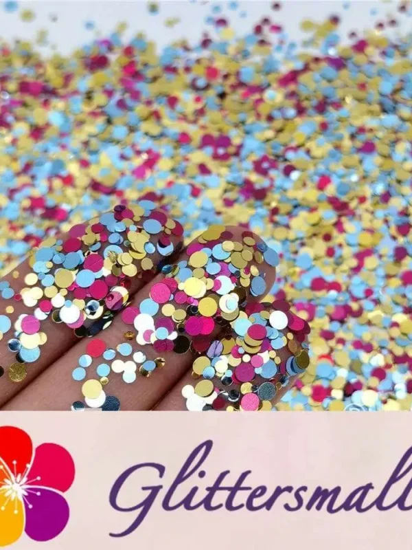 1/2/3MM Round Shaped Custom Mixed Glitter MIXR-10