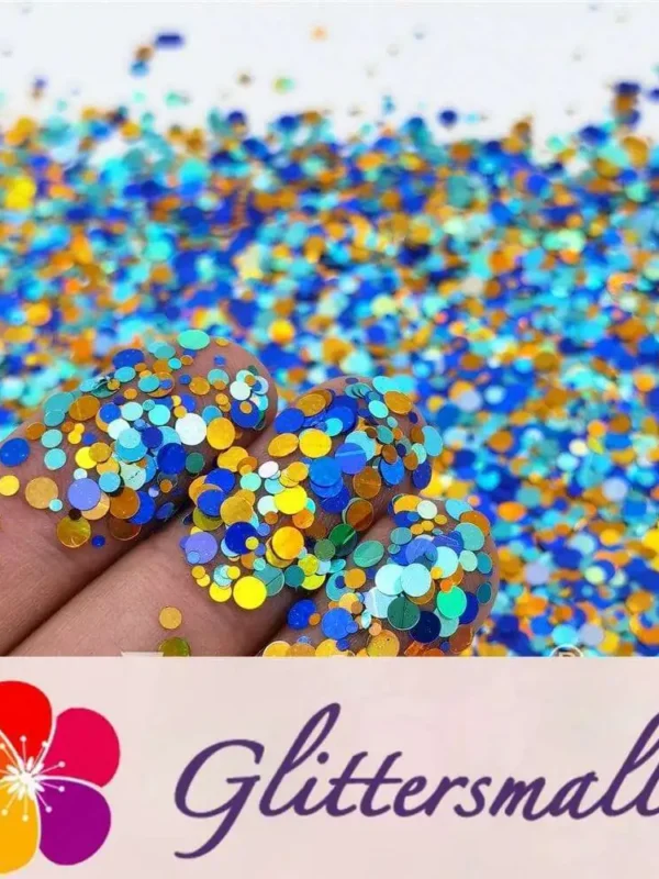 1/2/3MM Round Shaped Custom Mixed Glitter MIXR-03