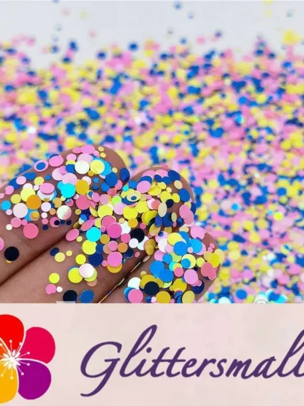 1/2/3MM Round Shaped Custom Mixed Glitter MIXR-06