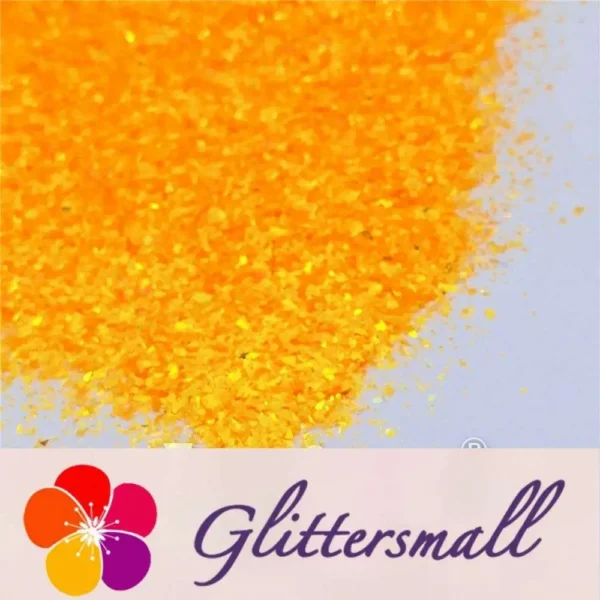 IMG_20210503_162806.webp Fluorescent Orange High Brightness Iridescent Cellophane Glitter Shards (Flakes) FC335 2x2
