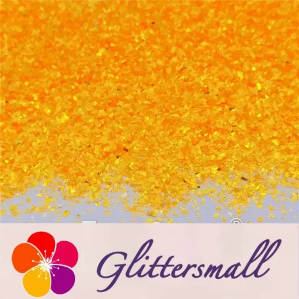 IMG_20210503_162819.webp Fluorescent Orange High Brightness Iridescent Cellophane Glitter Shards (Flakes) FC335 2x2