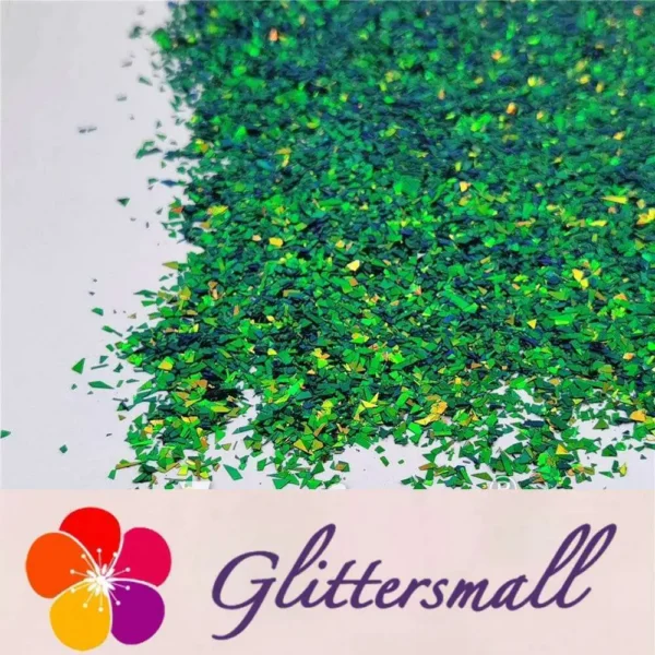 IMG_20210507_142044.webp Iridescent Phantom Golden Green Color Shift Glitter Flakes C-BSL7111 2X2