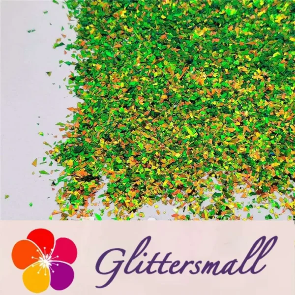 IMG_20210507_142054.webp Iridescent Phantom Golden Green Color Shift Glitter Flakes C-BSL7111 2X2