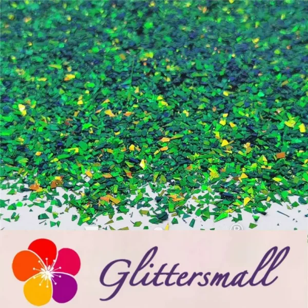 IMG_20210507_142123.webp Iridescent Phantom Golden Green Color Shift Glitter Flakes C-BSL7111 2X2