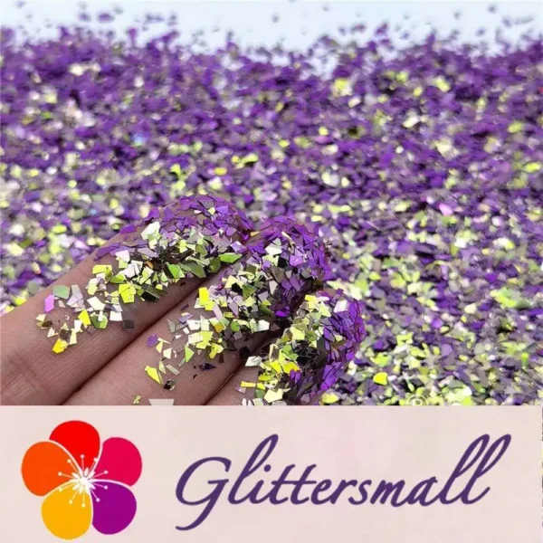 Iridescent Phantom Purple Color Shift Glitter Flakes C-BSL7822 2X2