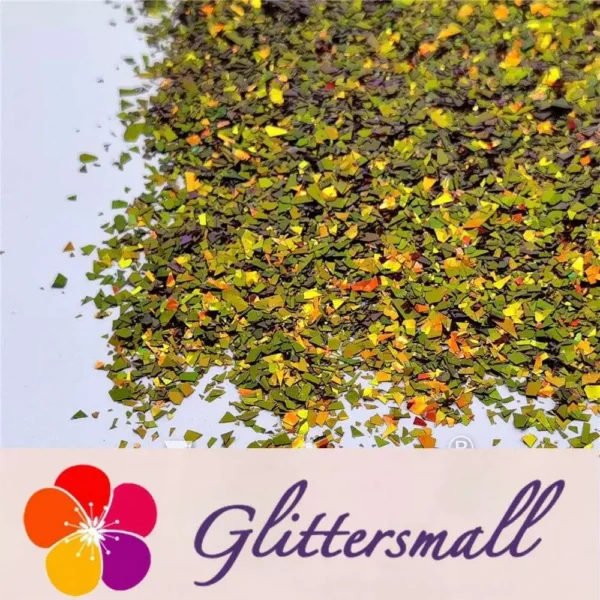 IMG_20210507_143352.webp Iridescent Phantom Color Shift Golden Glitter Flakes C-BSL7122 2X2