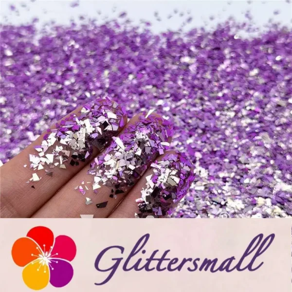 Iridescent Phantom Purple Color Shift Glitter Flakes C-BSL7824 2X2