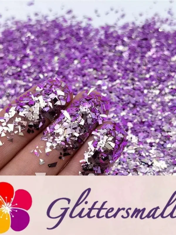 Iridescent Phantom Purple Color Shift Glitter Flakes C-BSL7824 2X2