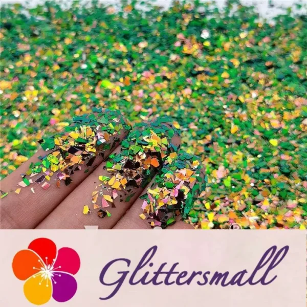 IMG_20210507_144758.webp Iridescent Phantom Green Color Shift Glitter Flakes C-BSL7150 2X2