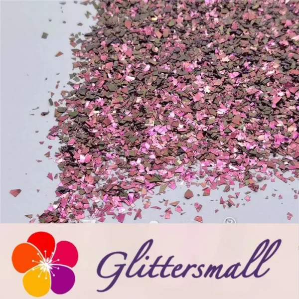 Iridescent Phantom Color Shift Pink Glitter Flakes C-BSL7124 2X2