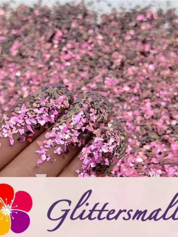 Iridescent Phantom Color Shift Pink Glitter Flakes C-BSL7124 2X2