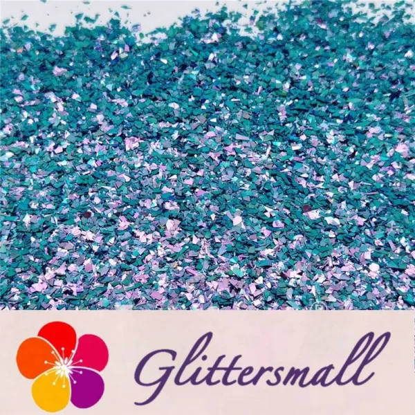 Iridescent Phantom Blue Color Shift Glitter Flakes C-BSL7140 2X2