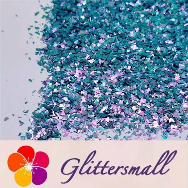 Iridescent Phantom Blue Color Shift Glitter Flakes C-BSL7140 2X2