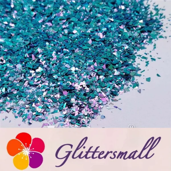 Iridescent Phantom Blue Color Shift Glitter Flakes C-BSL7140 2X2