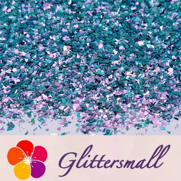 Iridescent Phantom Blue Color Shift Glitter Flakes C-BSL7140 2X2