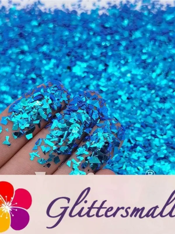 Iridescent Phantom Sea Blue Color Shift Glitter Flakes C-BSL7840 2X2