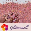 6mm Candy Sweet Shaped Holographic Hazy Pink Glitter LB0911