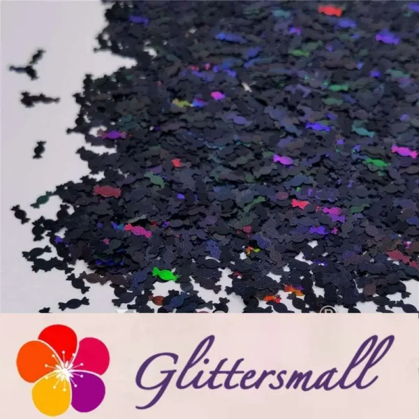 IMG_20210508_151543.webp 6mm Candy Sweet Shaped Holographic Black Glitter LB01000