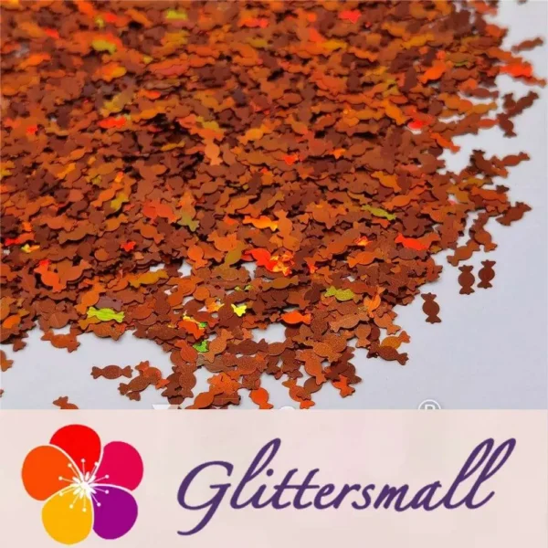 IMG_20210508_152547.webp 6mm Candy Sweet Shaped Holographic Red Bronze Glitter LB0401
