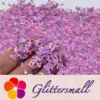 6mm Candy Sweet Shaped Holographic Pink Glitter LB0901