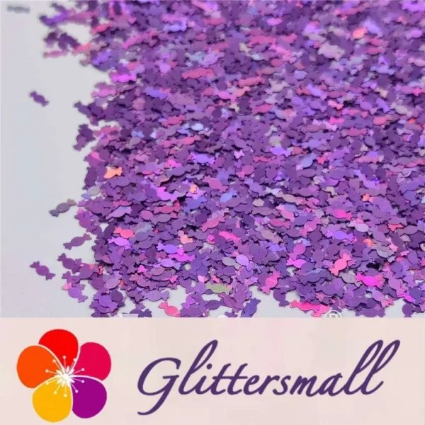 IMG_20210508_154151.webp 6mm Candy Sweet Shaped Holographic Light Purple Glitter LB0802