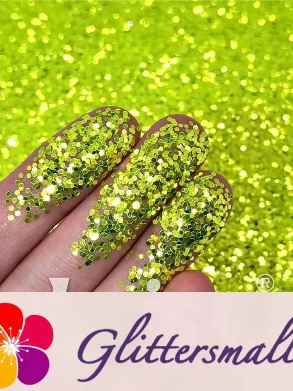 1mm Light Green High Brightness Glaze Glitter XC-YC012A