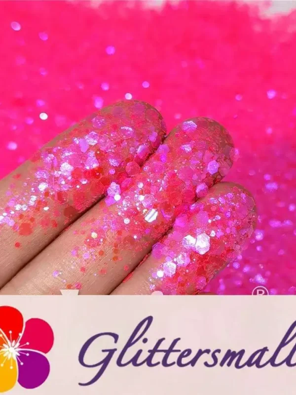 General Mixed Fluorescent High Brightness Iridescent Magenta Glitter FC349