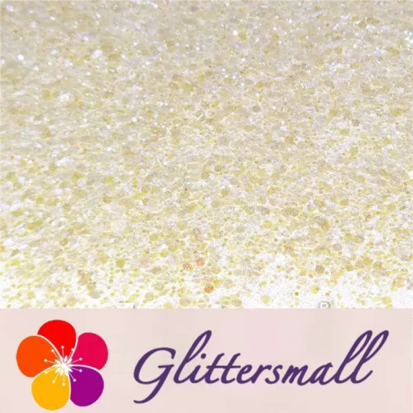 General Mixed High Brightness Iridescent Light Lemon Yellow Glitter FC324