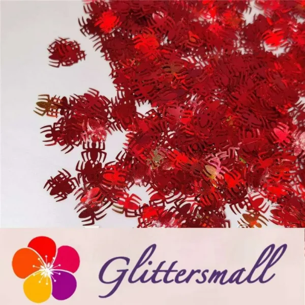 IMG_20210709_152812.webp 10mm Halloween Spider Holographic Red Shaped Glitter LB0300