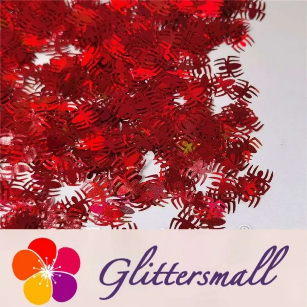 IMG_20210709_152833.webp 10mm Halloween Spider Holographic Red Shaped Glitter LB0300