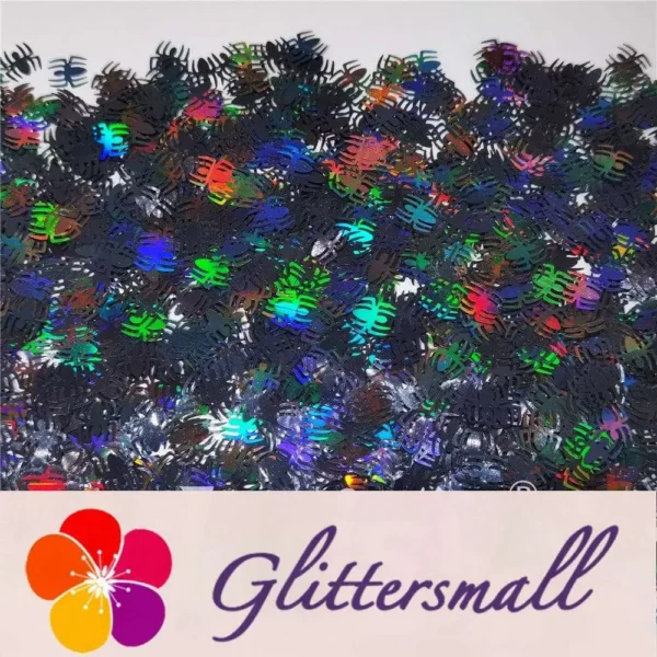 IMG_20210709_153156.webp 10mm Halloween Spider Holographic Black Shaped Glitter LB01000