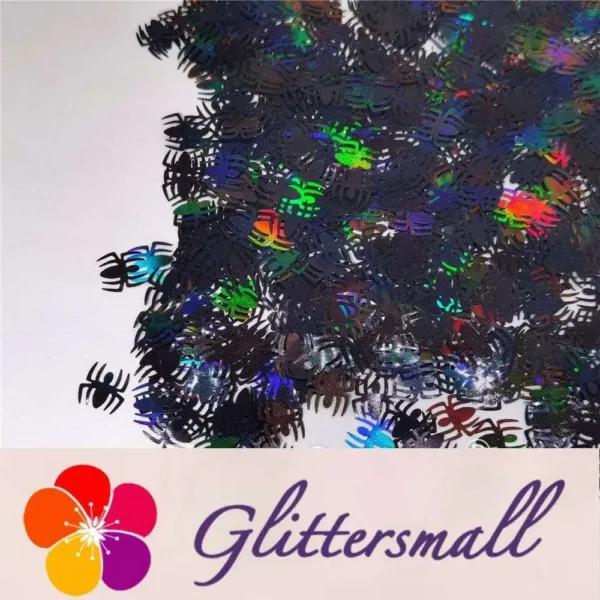IMG_20210709_153219.webp 10mm Halloween Spider Holographic Black Shaped Glitter LB01000
