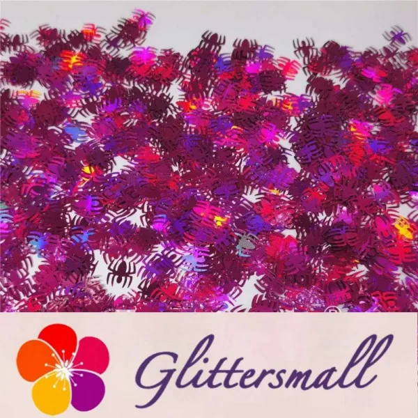 IMG_20210709_153821.webp 10mm Halloween Spider Holographic Rose Red Shaped Glitter LB0912