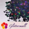 8mm Unnko Holographic Black Shaped Glitter LB01000