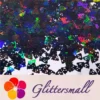 8mm Unnko Holographic Black Shaped Glitter LB01000