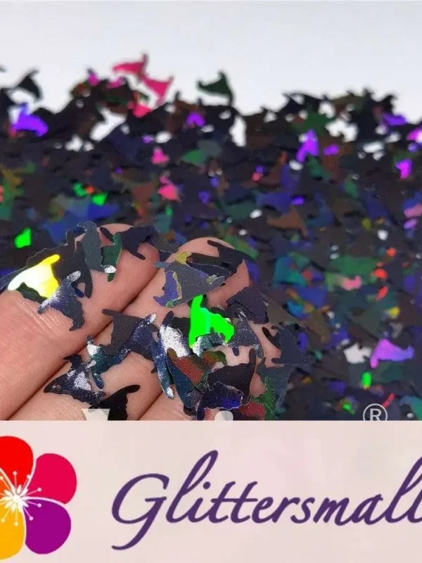 IMG_20210709_162241.webp 10mm Halloween Witchcraft (Magic) Hat Holographic Black Shaped Glitter LB01000