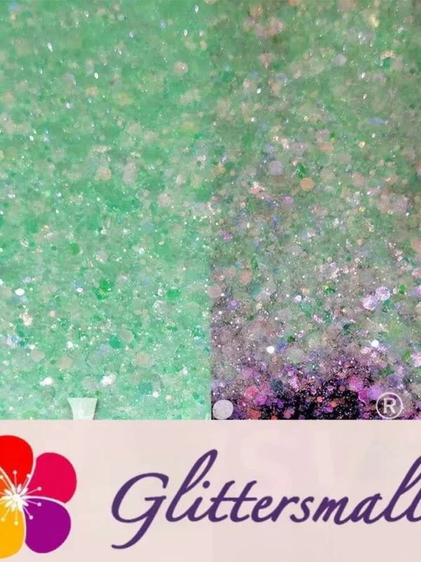 Iridescent Lake Green General Mixed High Brightness Glitter FC011