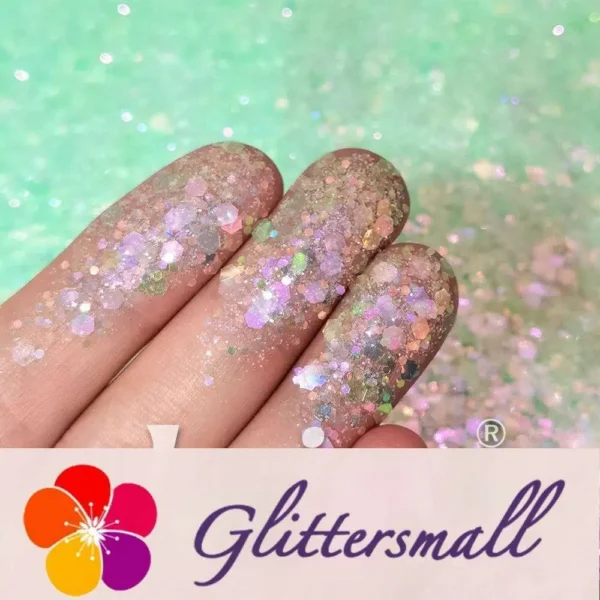 IMG_20210716_143323.webp Iridescent Lake Green General Mixed High Brightness Glitter FC011