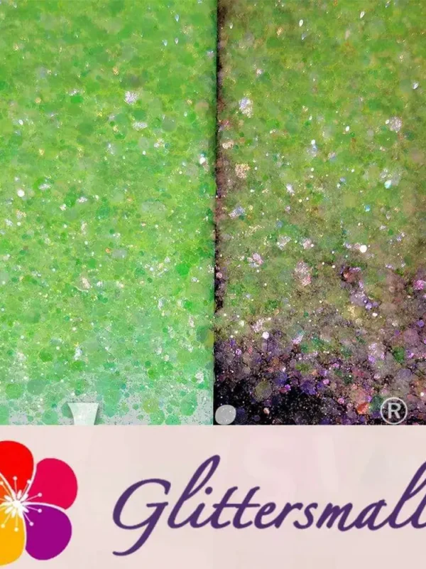 Iridescent Green General Mixed High Brightness Glitter FC008
