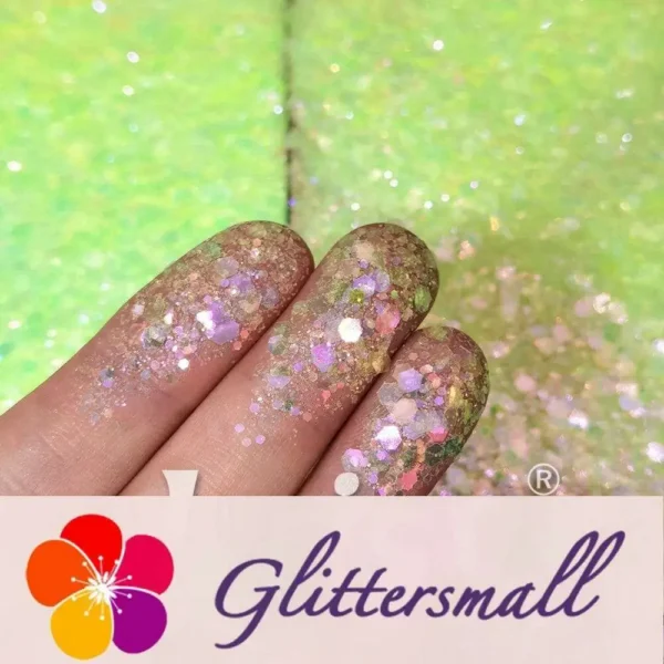 IMG_20210716_145247.webp Iridescent Green General Mixed High Brightness Glitter FC008