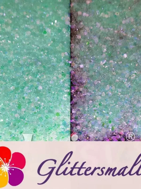 Iridescent Light Green General Mixed High Brightness Glitter FC001