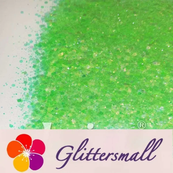 Iridescent Grass Green General Mixed High Brightness Glitter FC003
