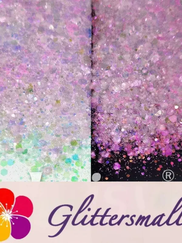 Iridescent Light Pink General Mixed High Brightness Glitter FC006