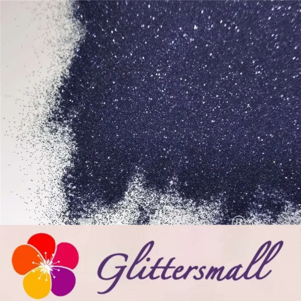 0.2mm Black Blue Glitter Pure Color B01001