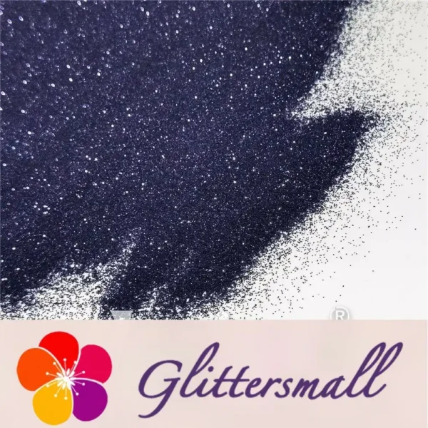 0.2mm Black Blue Glitter Pure Color B01001