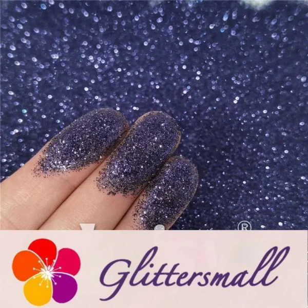 0.2mm Black Blue Glitter Pure Color B01001
