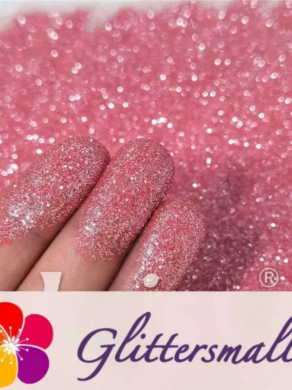 0.2mm Carmine Pink Glitter Pure Color B0918